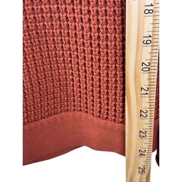 J. Crew Crewneck Rust Orange 100% Cotton Long-Sleeve Sweater Rust Orange EUC XS - Picture 6 of 10